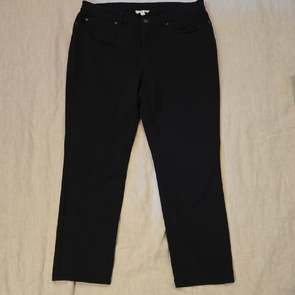 Eileen Fisher Black Denim Pants